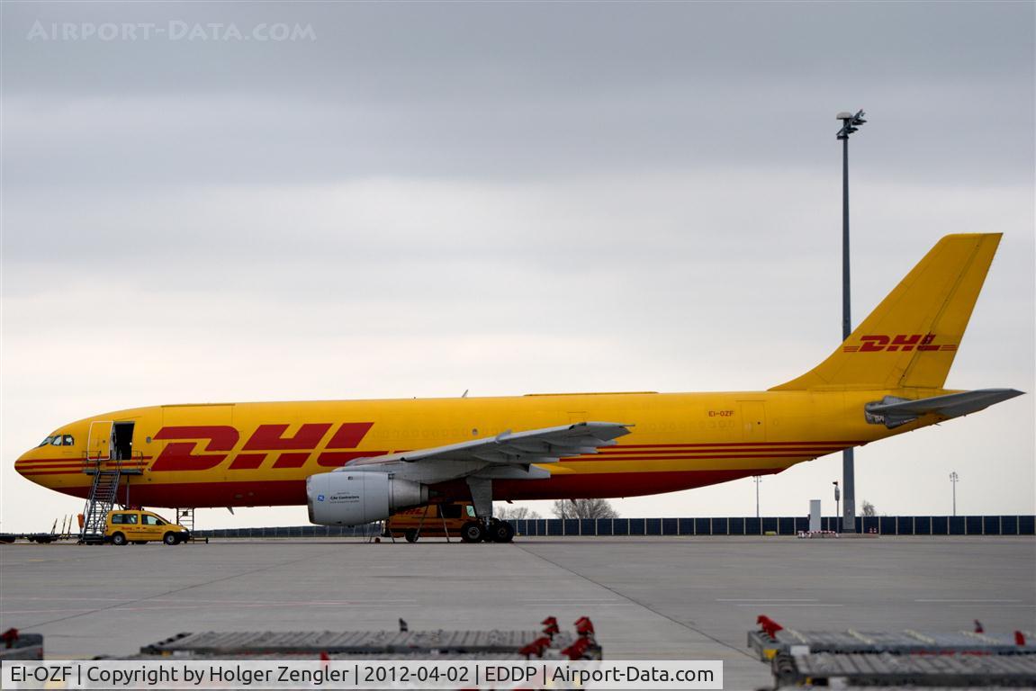 EI-OZF, 1983 Airbus A300B4-203F C/N 259, One lonely DHL-airliner on main apron.....
