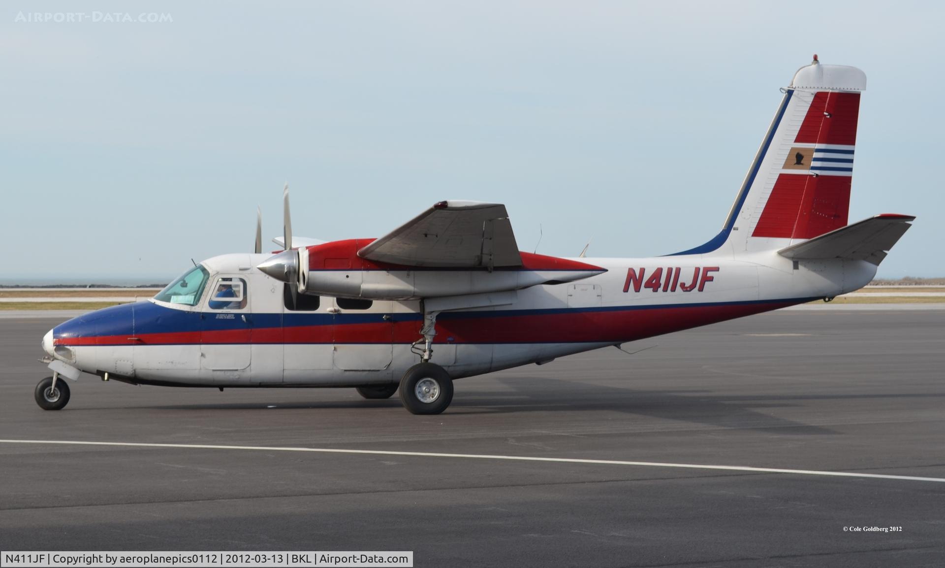N411JF, Aero Commander 500-B C/N 500B-1014-35, N411JF seen waiting for the go-ahead from the tower to depart from KBKL.