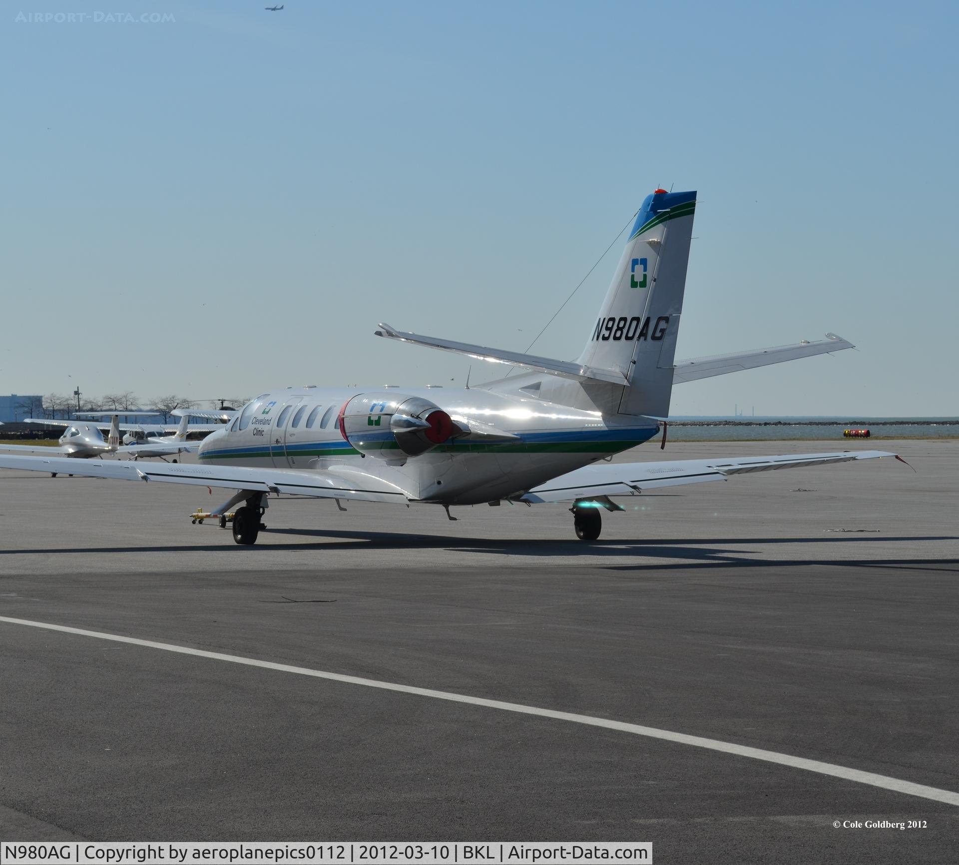 N980AG, 1996 Cessna 560 Citation Ultra C/N 560-0348, N980AG at KBKL