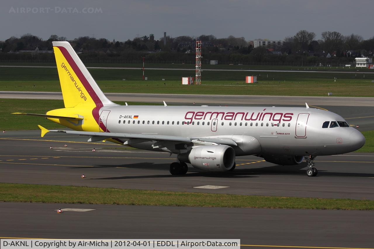 D-AKNL, 1999 Airbus A319-112 C/N 1084, Germanwings, Airbus A319-112, CN: 1084