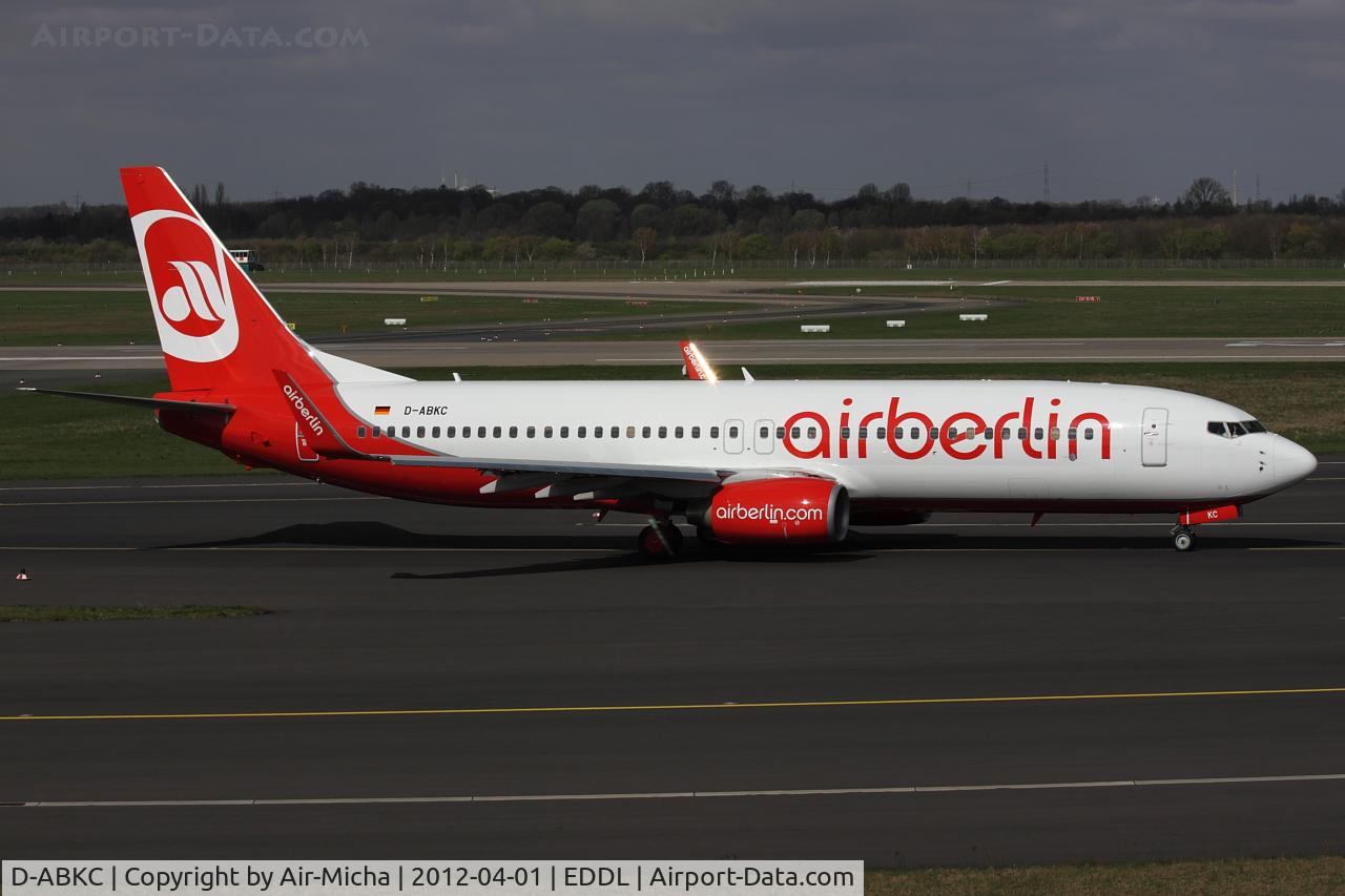 D-ABKC, 2008 Boeing 737-86J C/N 37741, Air Berlin, Boeing 737-86J (WL), CN: 37741/2686