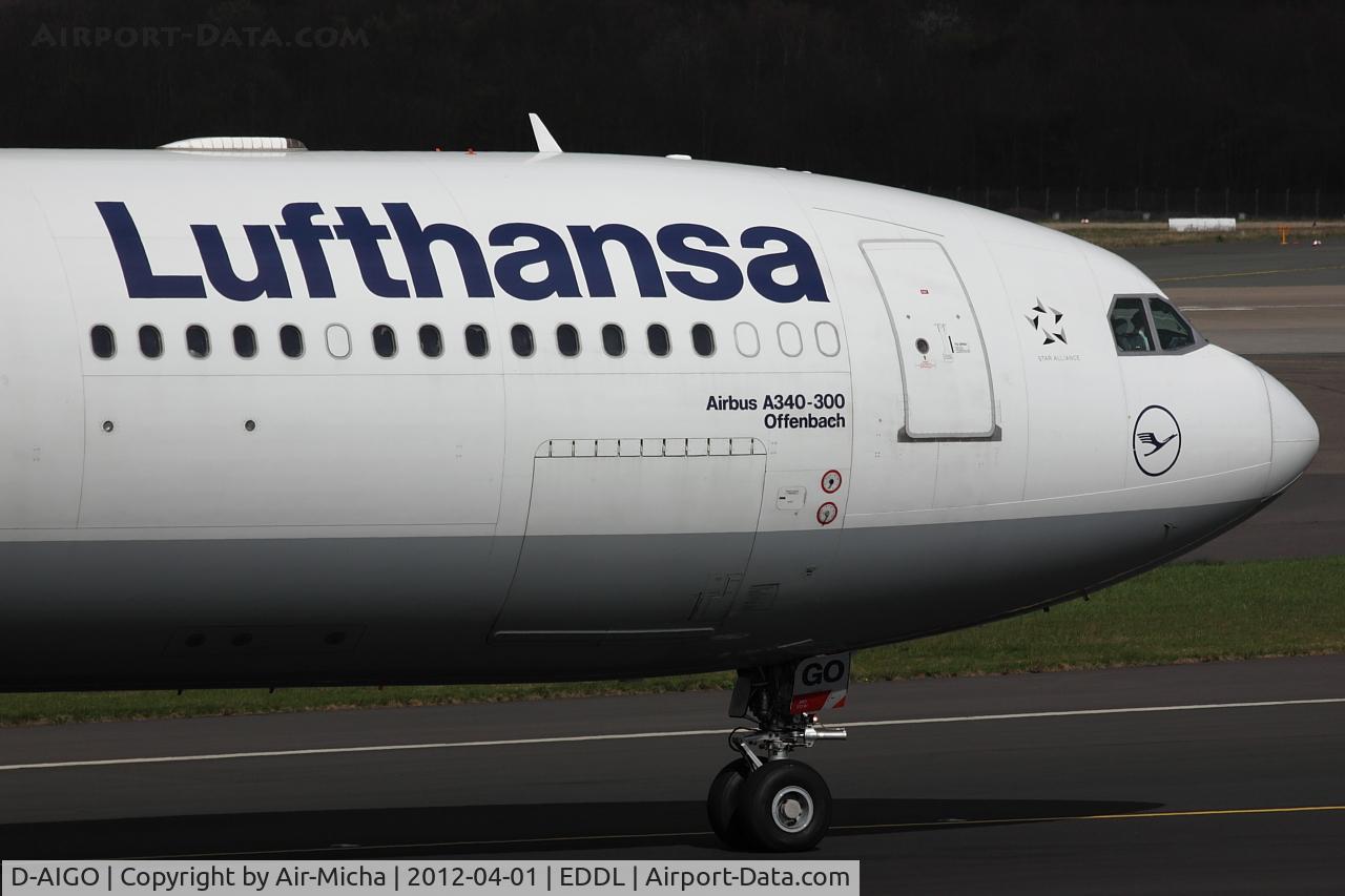 D-AIGO, 1998 Airbus A340-313X C/N 233, Lufthansa, Airbus A340-313X, CN: 0233, Name: Offenbach