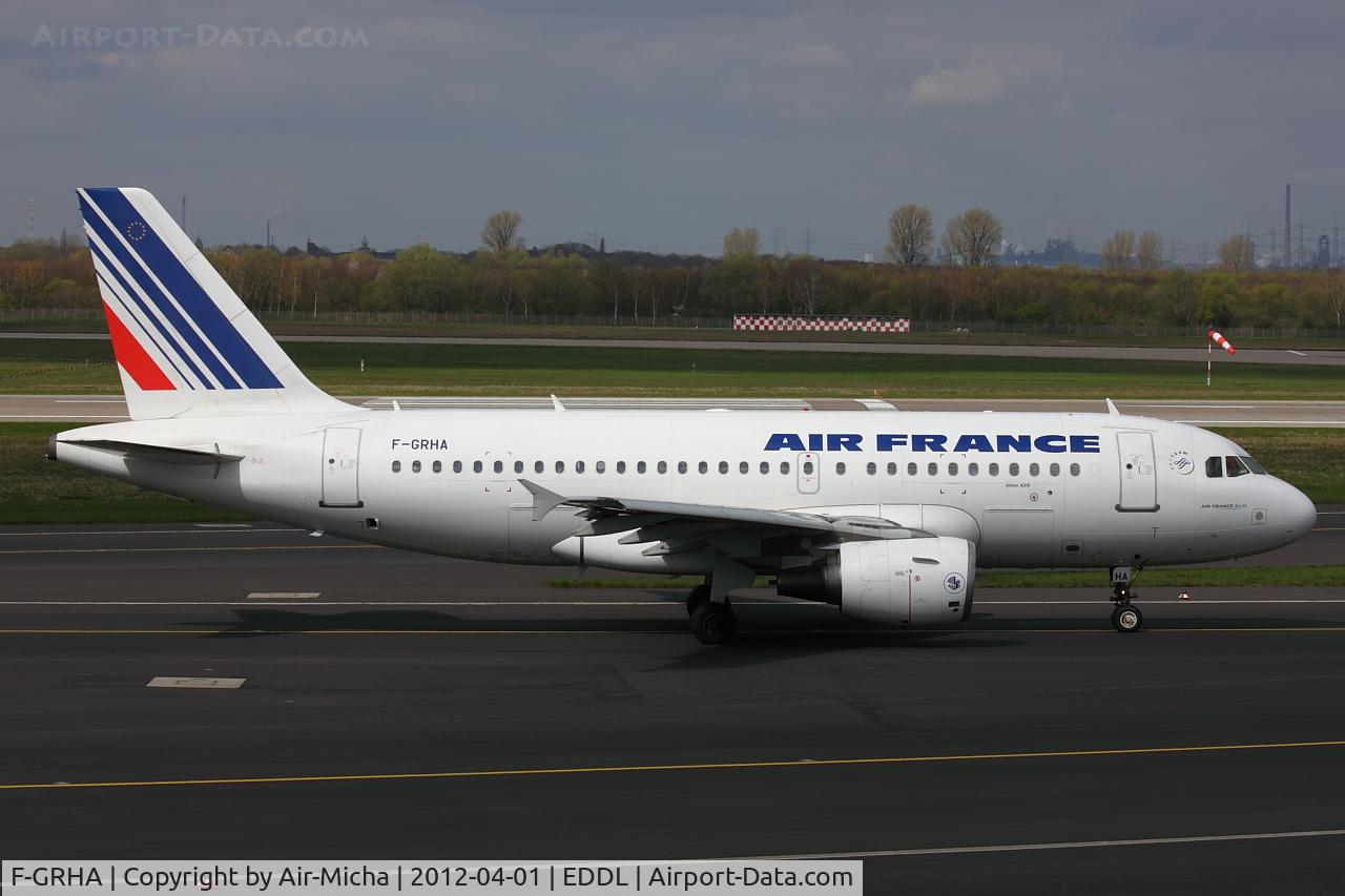 F-GRHA, 1999 Airbus A319-111 C/N 938, Air France, Airbus A319-111, CN: 0938