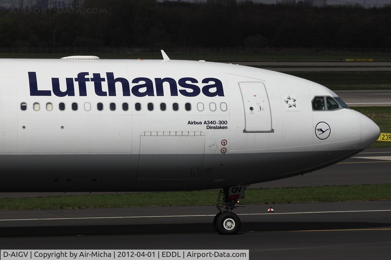 D-AIGV, 2000 Airbus A340-313X C/N 325, Lufthansa, Airbus A340-313X, CN: 0325, Name: Dinslaken