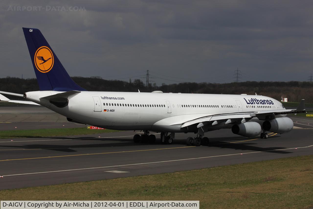 D-AIGV, 2000 Airbus A340-313X C/N 325, Lufthansa, Airbus A340-313X, CN: 0325, Name: Dinslaken