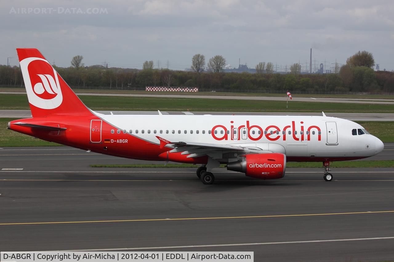 D-ABGR, 2008 Airbus A319-112 C/N 3704, Air Berlin, Airbus A319-112, CN: 3704