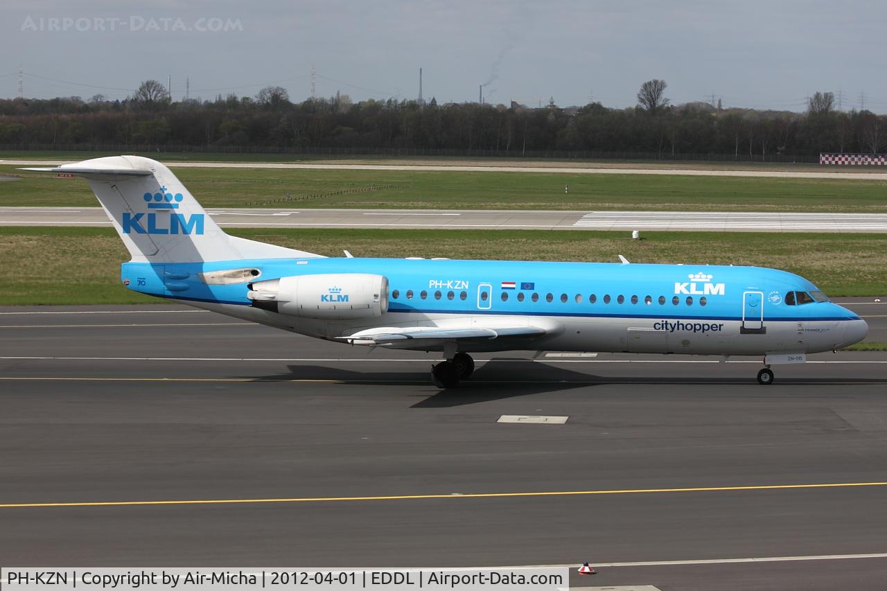 PH-KZN, 1995 Fokker 70 (F-28-0070) C/N 11553, KLM Cityhopper, Fokker F70, CN: 11553