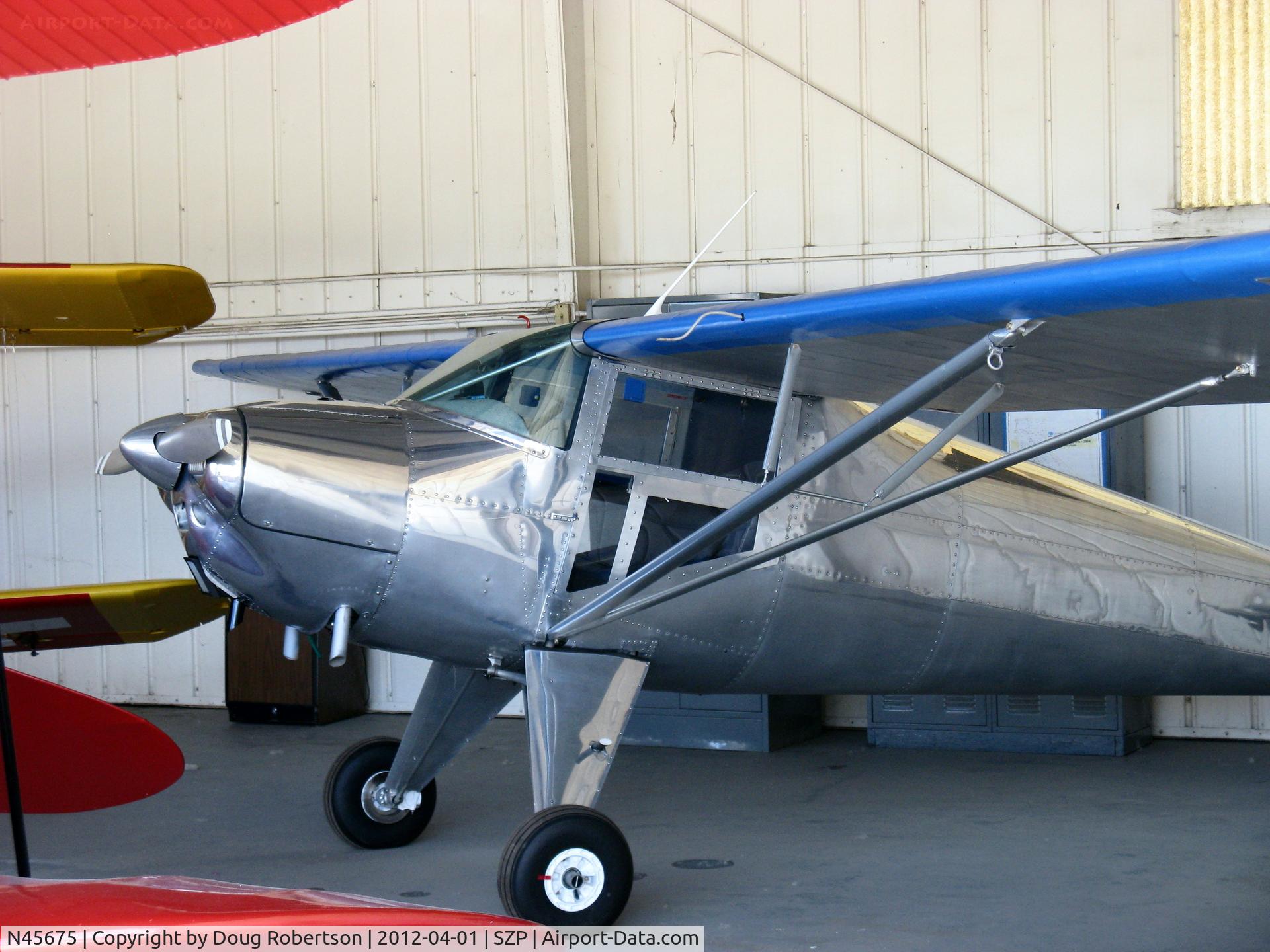 N45675, 1946 Luscombe 8A C/N 2202, 1946 Luscombe 8A, Continental A&C65 65 Hp, patroller doors mod.