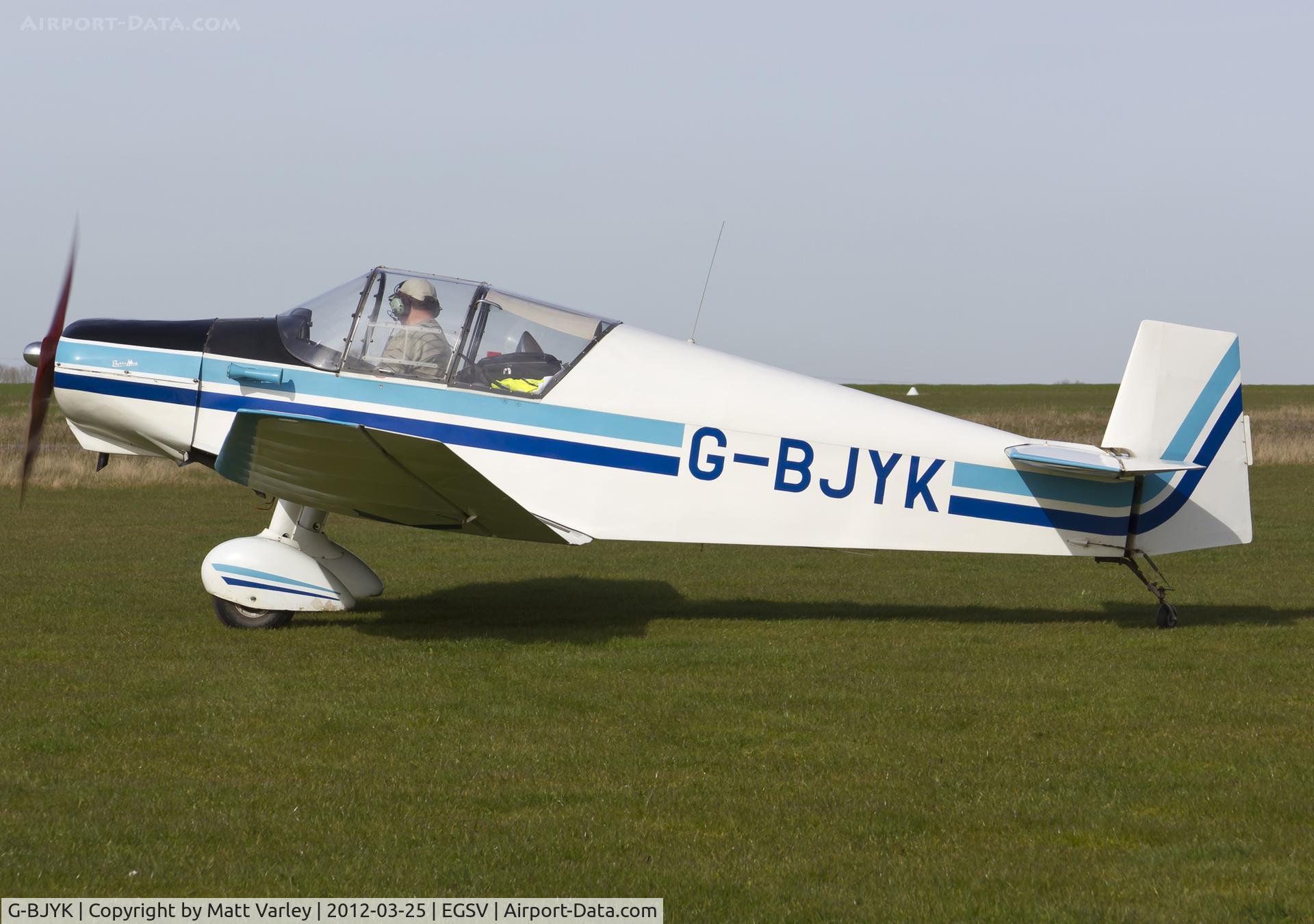 G-BJYK, 1960 Jodel (Wassmer) D-120A Paris-Nice C/N 185, About to depart the fly in.