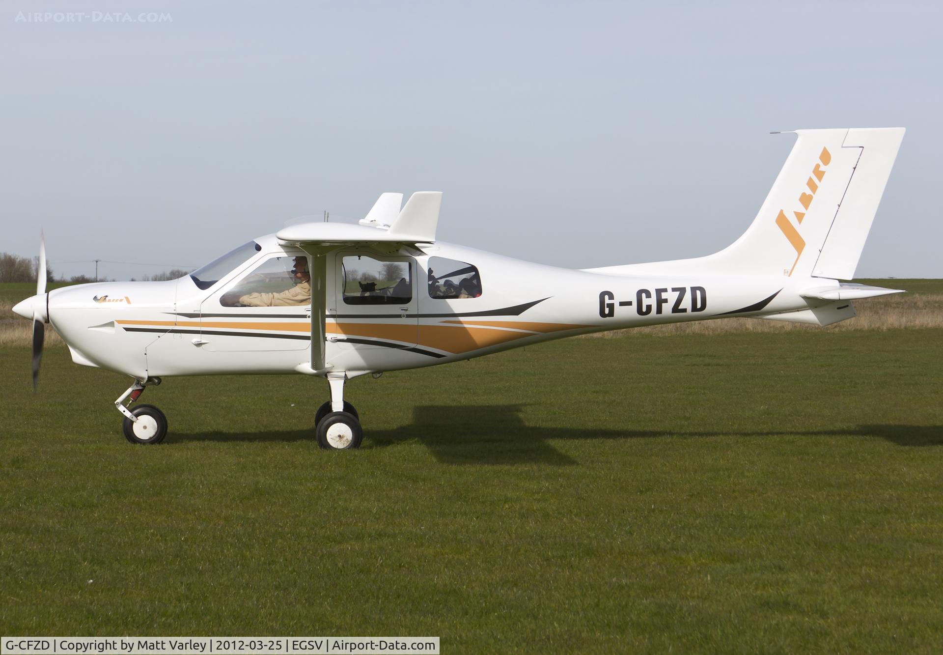 G-CFZD, 2009 Jabiru J430 C/N LAA 336-14833, About to depart the fly in.