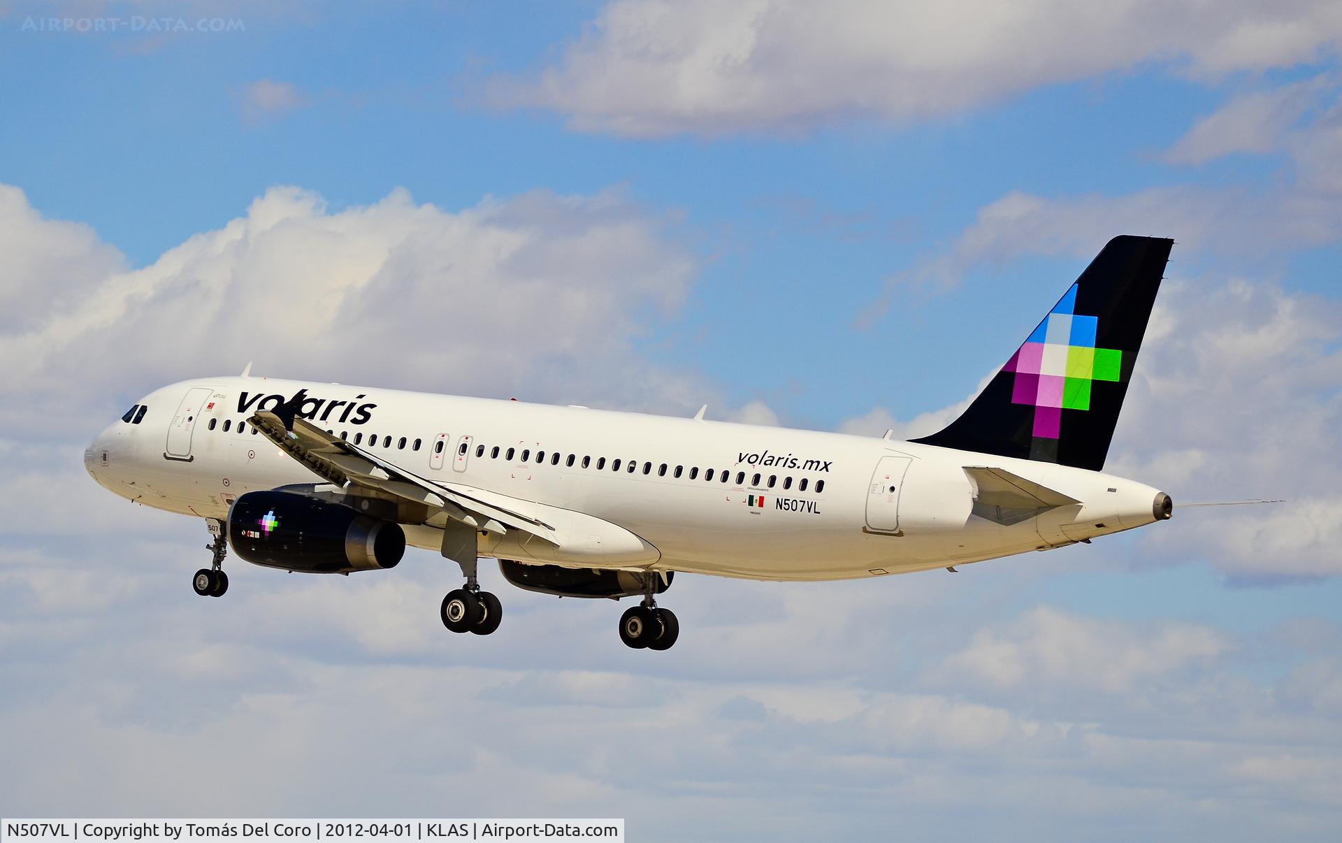 N507VL, 2011 Airbus A320-233 C/N 4832, N507VL Volaris Airlines Airbus A320-233 C/N 4832

Las Vegas - McCarran International (LAS / KLAS)
USA - Nevada, April 01, 2012
Photo: Tomás Del Coro