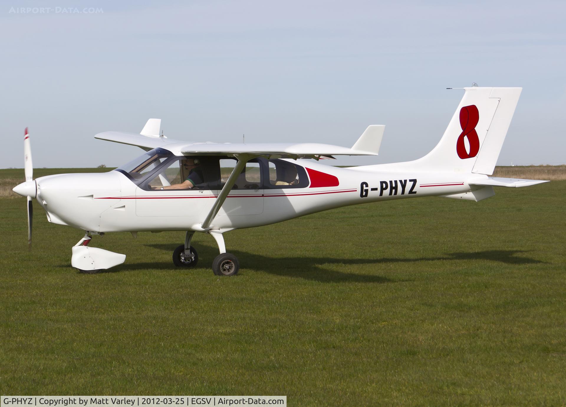 G-PHYZ, 2008 Jabiru J430 C/N PFA 336-14617, About to depart the fly in.