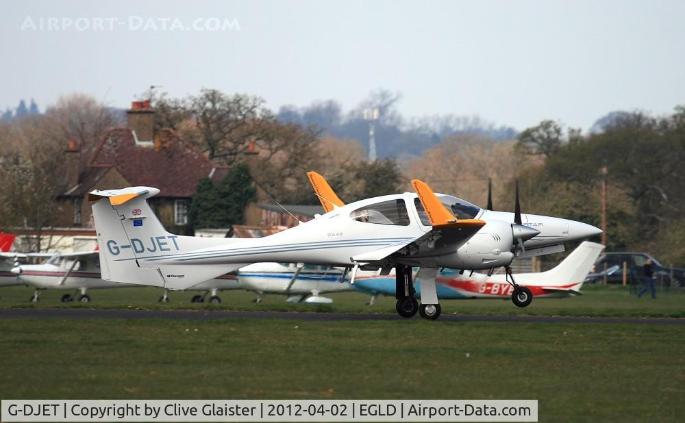 G-DJET, 2006 Diamond DA-42 Twin Star C/N 42.122, Ex: OE-VPW > G-DJET - Originally owned to, Diamond Aircraft UK Ltd in March 2006 & then owned to, Papa Bravo Aviation Ltd since April 2010, & currently with, Diamond Executive Aviation Ltd, since May 2012