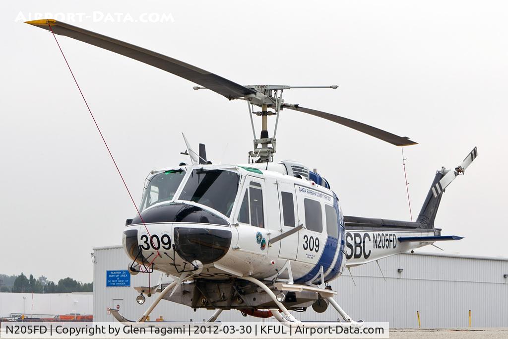 N205FD, Bell UH-1H Iroquois C/N 5305, Visiting KFUL
