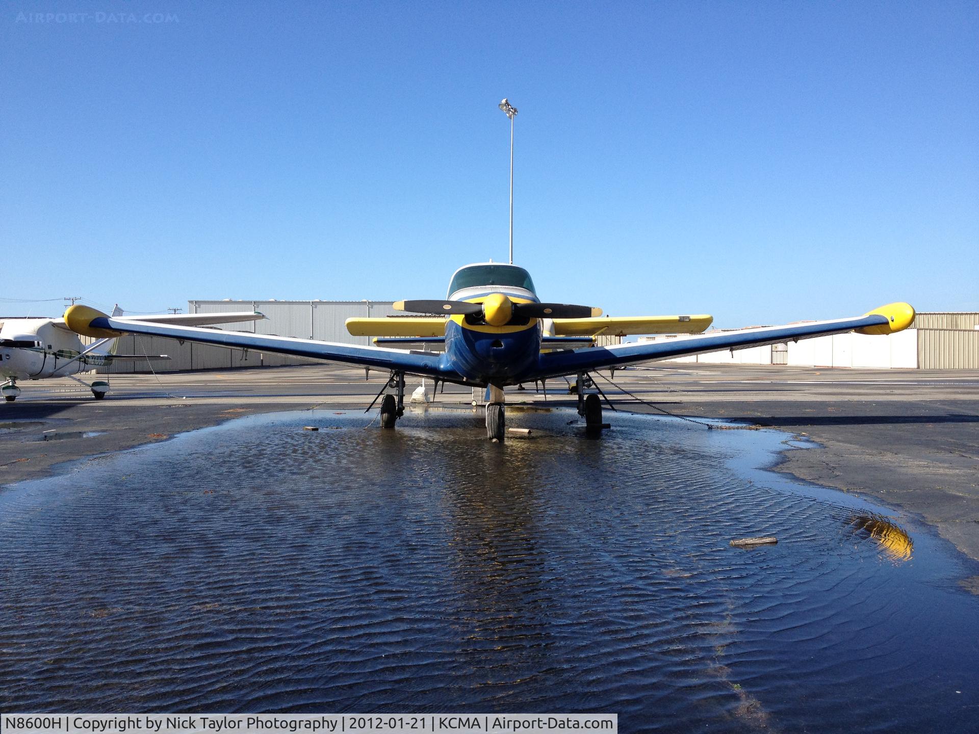 N8600H, 1947 North American Navion (NA-145) C/N NAV-4-565, Parked near the CAF ramp