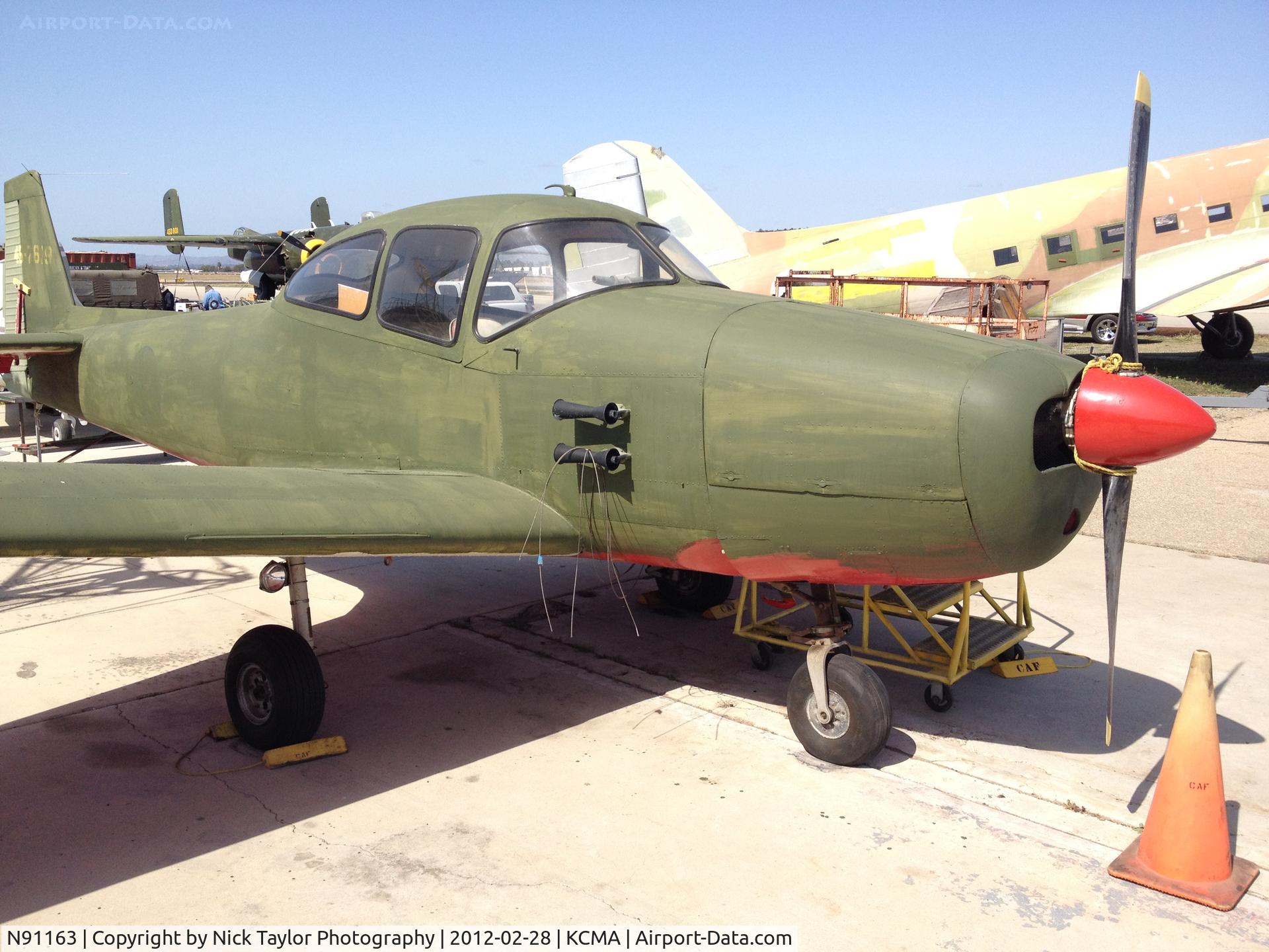 N91163, 1946 North American Navion C/N NAV-4-217, New paint