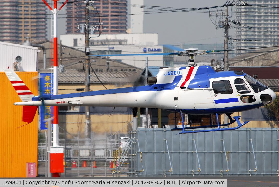 JA9801, 1989 Aerospatiale AS-350B Ecureuil C/N 1508, NikonD200+TAMRON AF 200-500mm F/5-6.3 LD IF