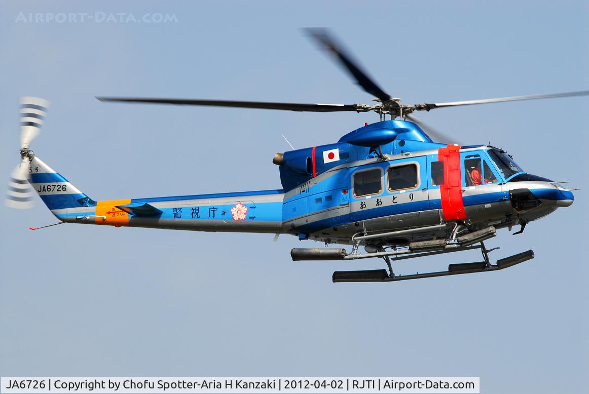 JA6726, 1993 Bell 412 C/N 36064, NikonD200+TAMRON AF 200-500mm F/5-6.3 LD IF