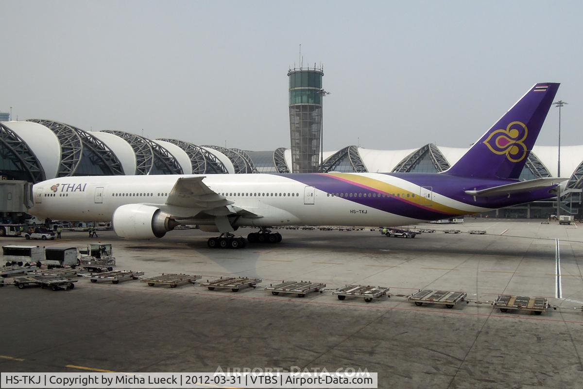 HS-TKJ, 2007 Boeing 777-35R/ER C/N 35161, At Bangkok