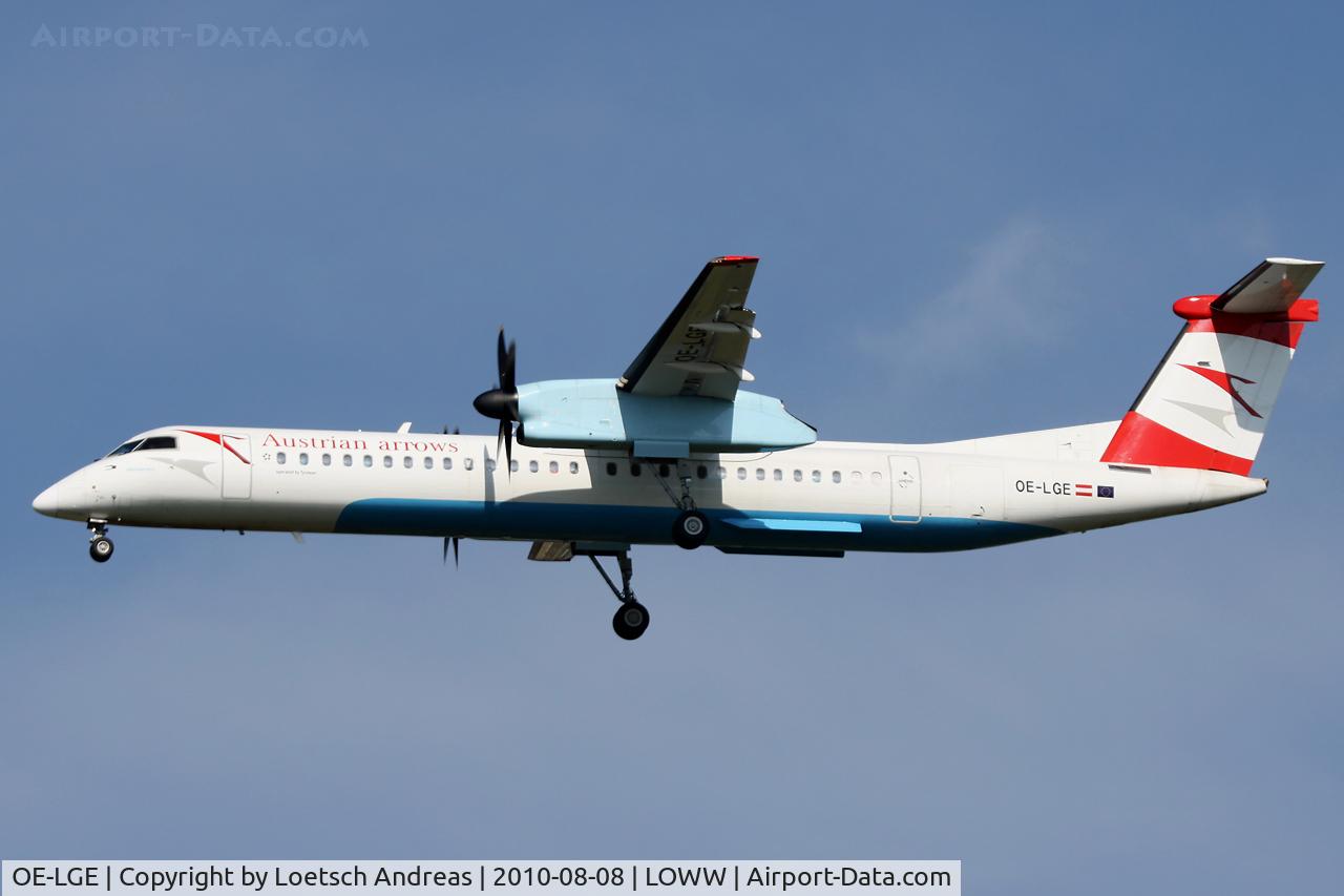 OE-LGE, 2001 De Havilland Canada DHC-8-402Q Dash 8 C/N 4042, named 