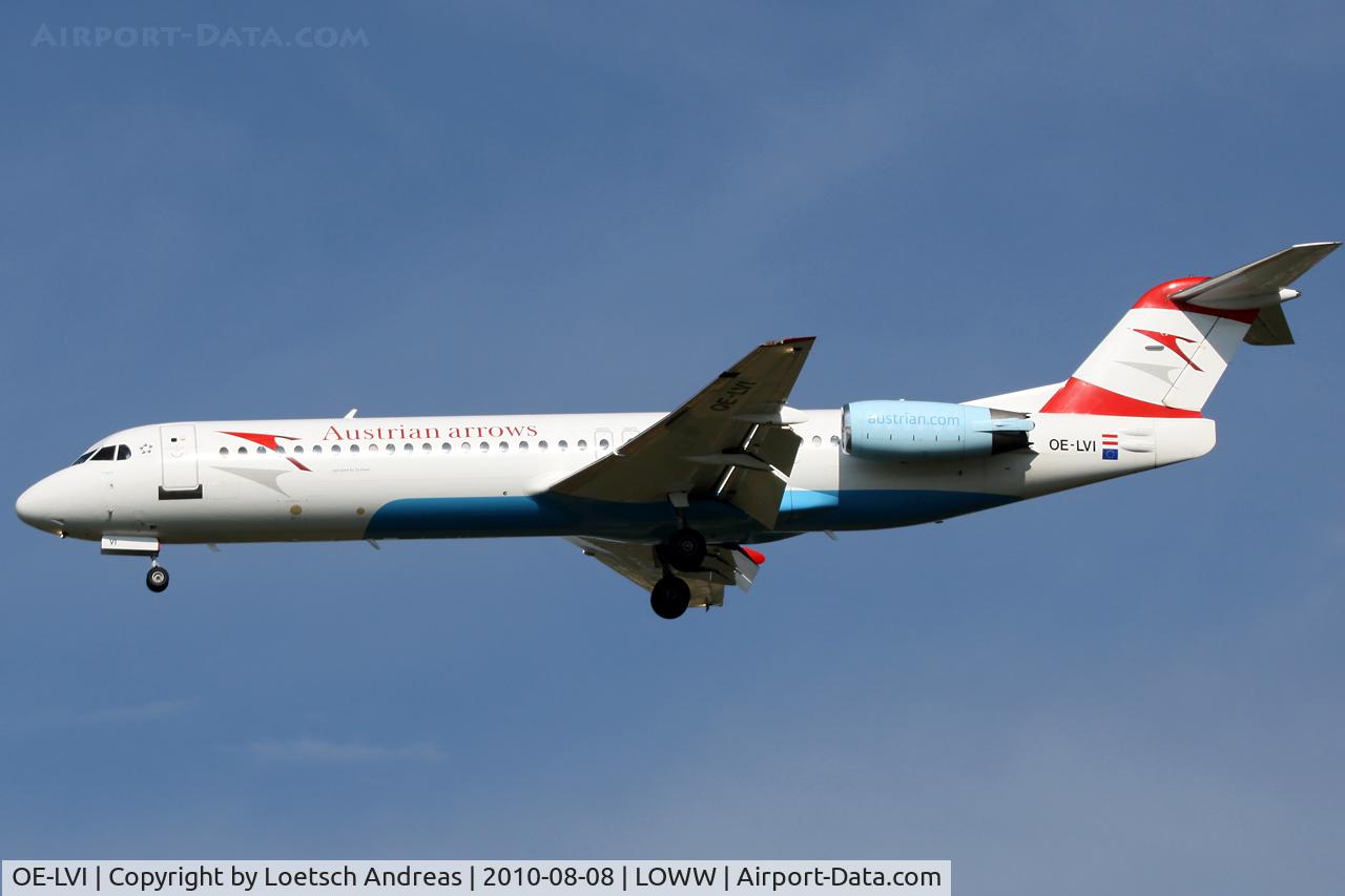 OE-LVI, 1993 Fokker 100 (F-28-0100) C/N 11468, named 