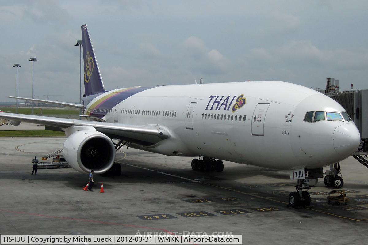 HS-TJU, 2006 Boeing 777-2D7/ER C/N 34589, At Kuala Lumpur