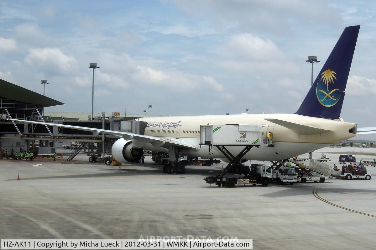 HZ-AK11, 2011 Boeing 777-368/ER C/N 41048, At Kuala Lumpur