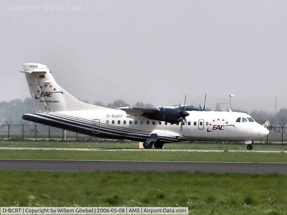 D-BCRT, 1992 ATR 42-300 C/N 289, Taxi to the gate of Schiphol Airport