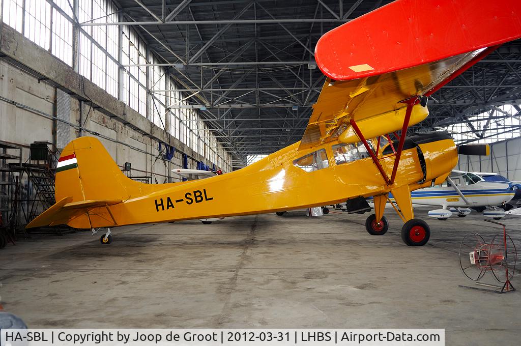 HA-SBL, 1969 PZL-Okecie PZL-101A Gawron C/N 119294, in the hangar at Budaörs