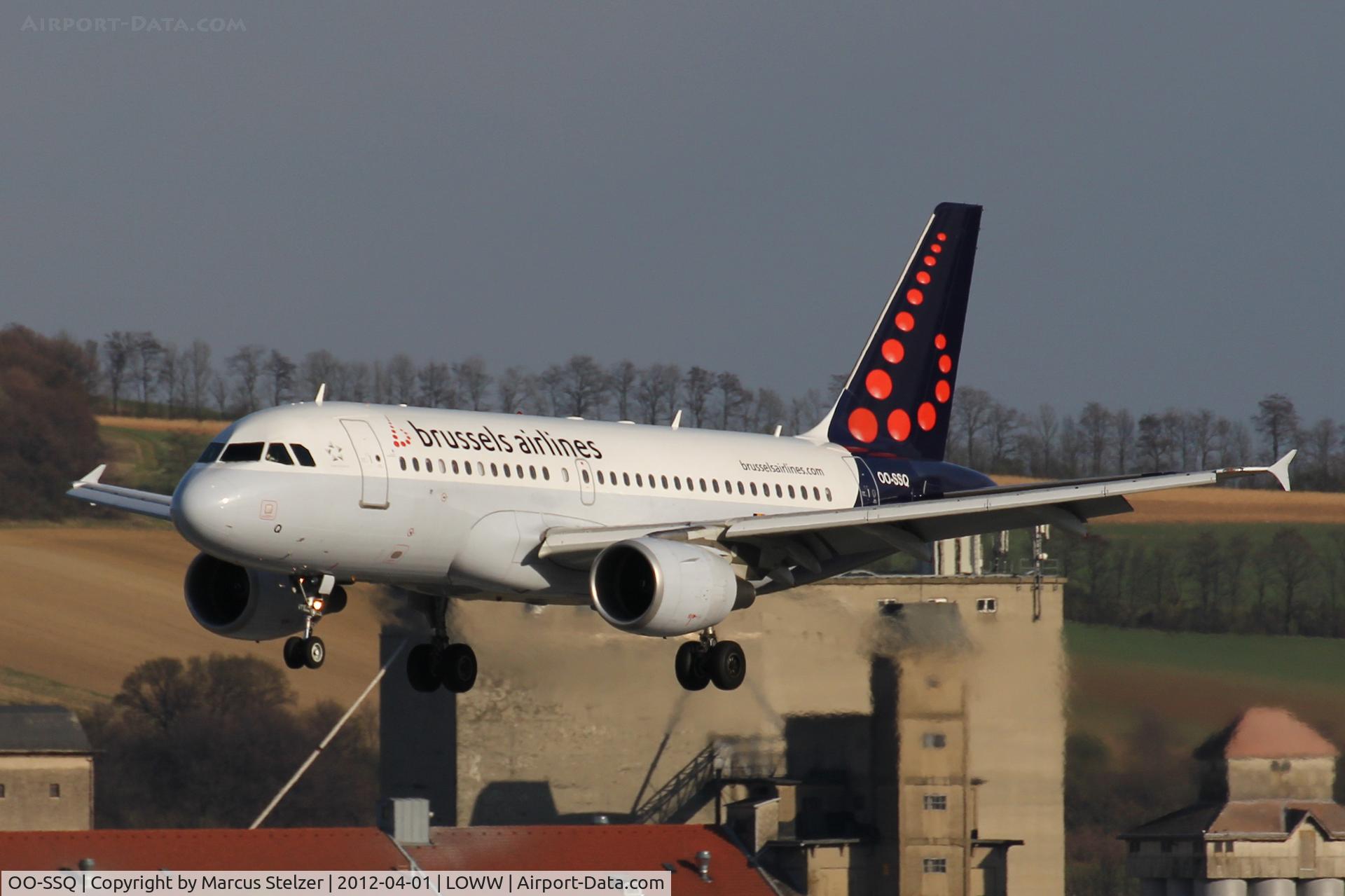 OO-SSQ, 2009 Airbus A319-112 C/N 3790, Golden Afternoon Light