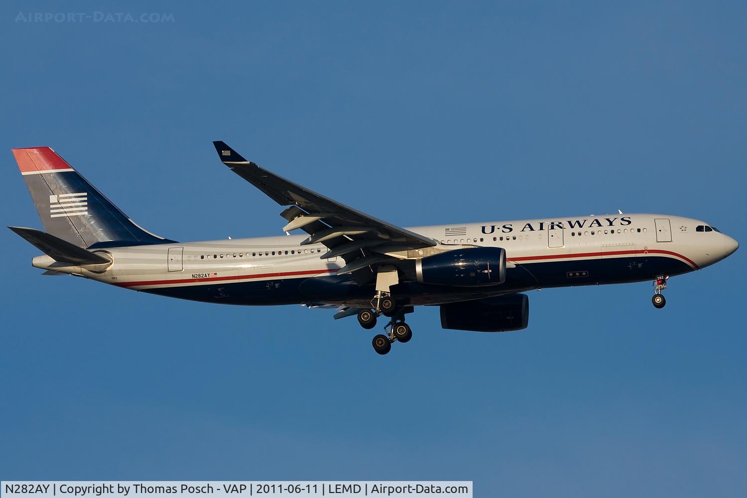 N282AY, 2009 Airbus A330-243 C/N 1069, US Airways