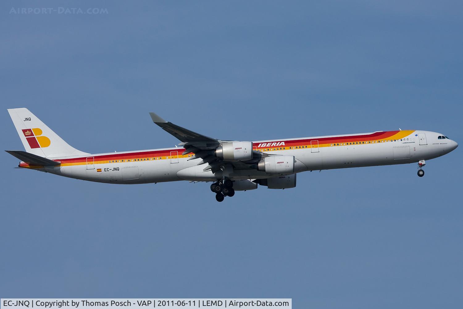 EC-JNQ, 2005 Airbus A340-642 C/N 727, Iberia