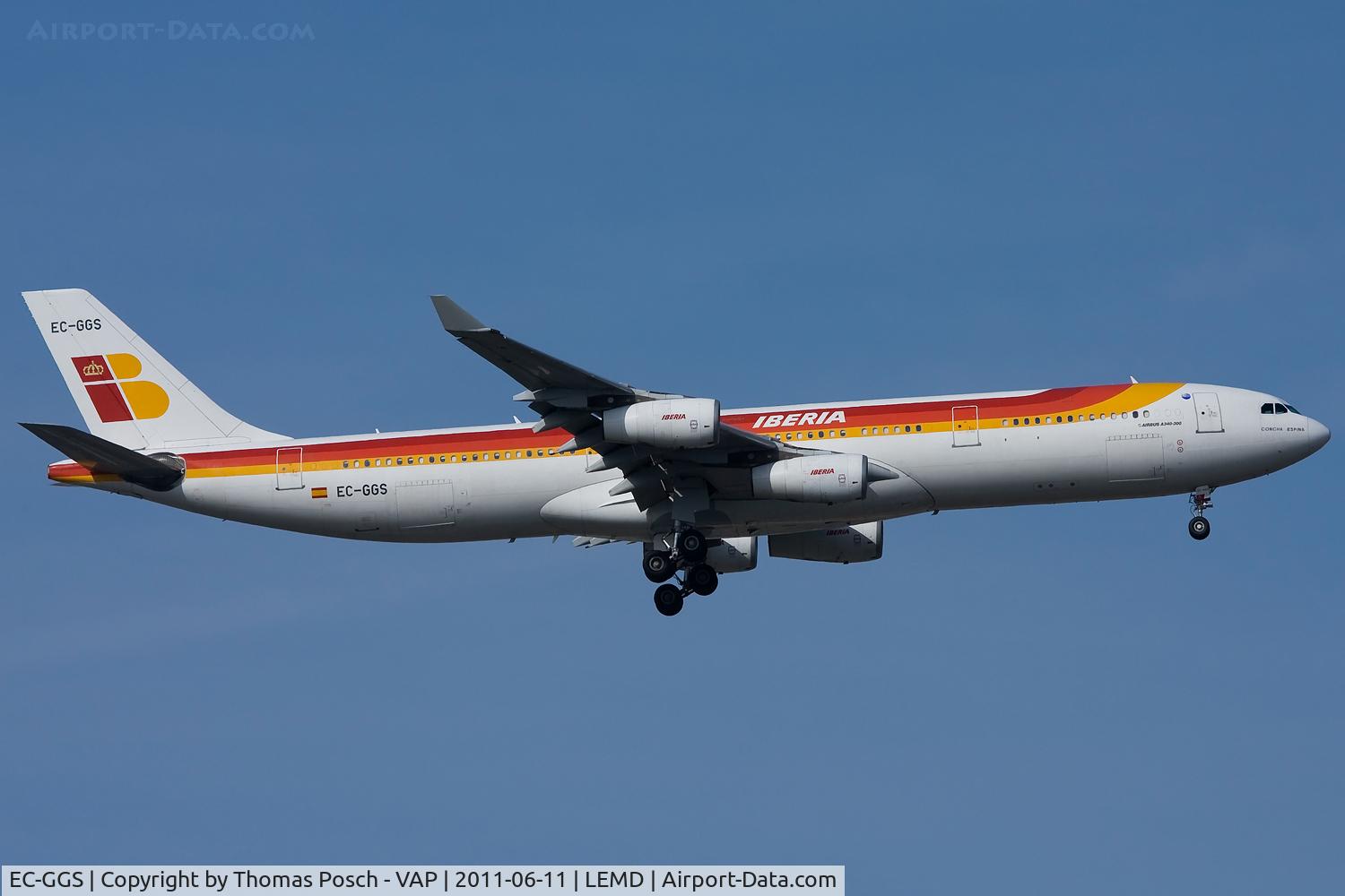 EC-GGS, 1996 Airbus A340-313 C/N 125, Iberia