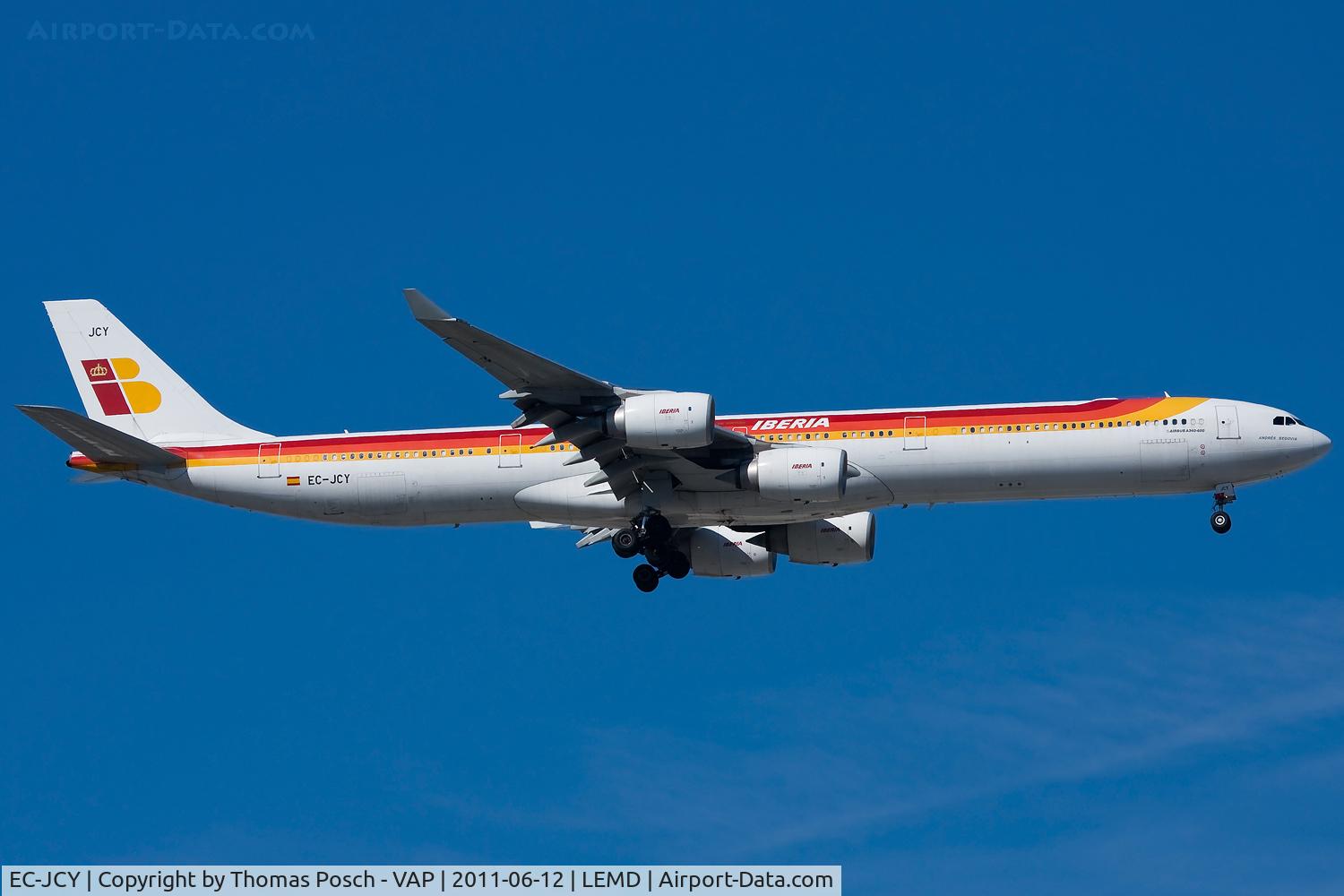 EC-JCY, 2005 Airbus A340-642 C/N 617, Iberia