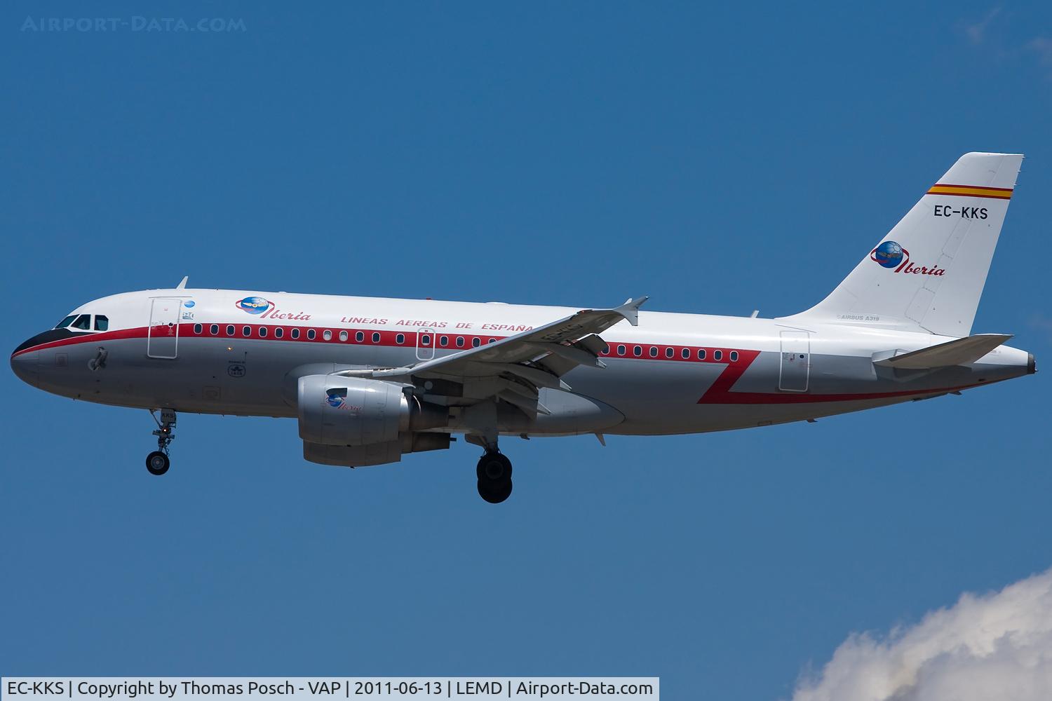 EC-KKS, 2007 Airbus A319-111 C/N 3320, Iberia