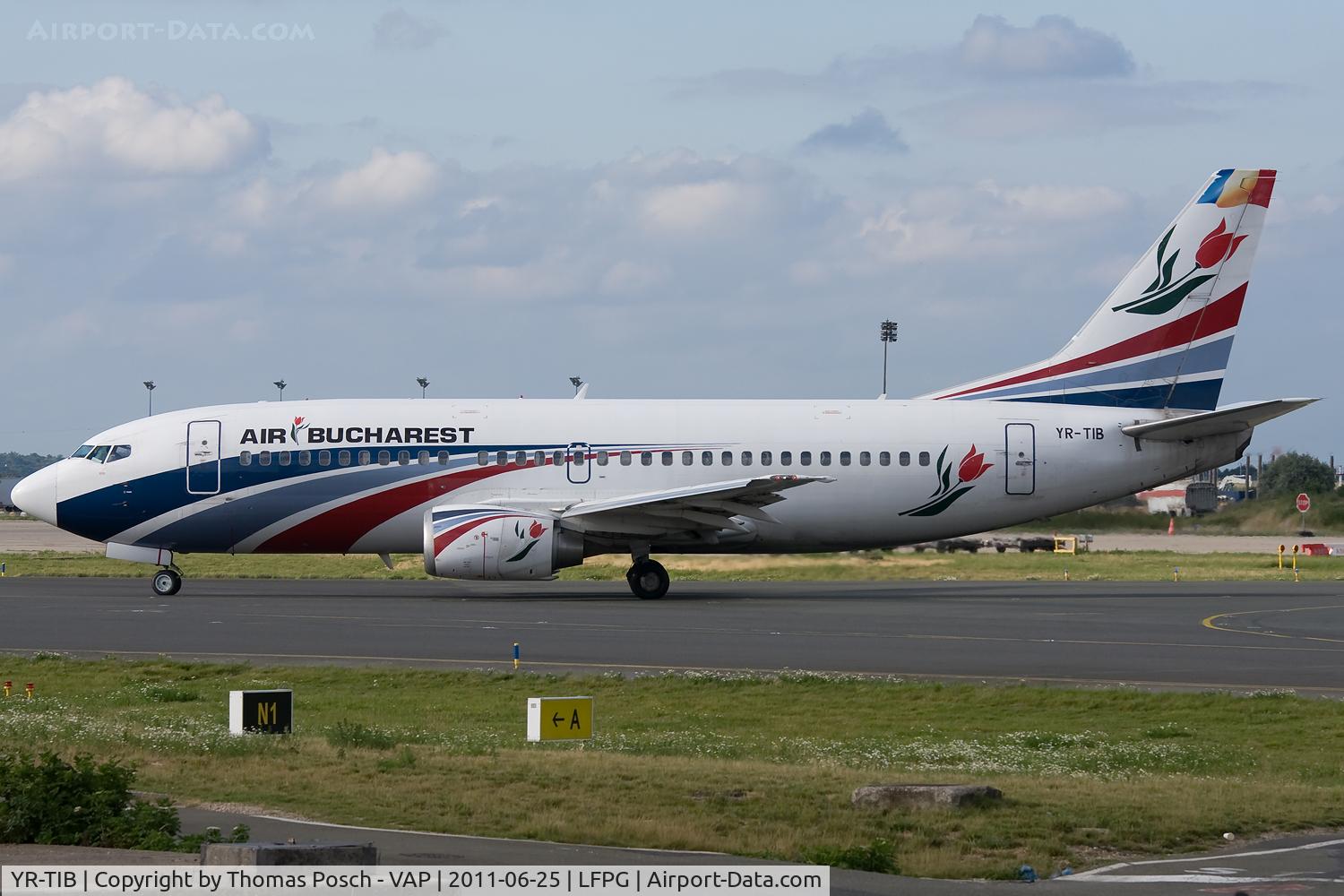 YR-TIB, 1995 Boeing 737-3L9 C/N 27924, Air Bucharest