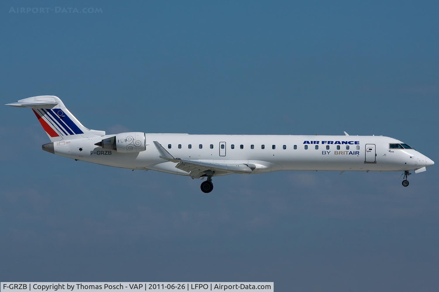 F-GRZB, Canadair CRJ-702 (CL-600-2C10) Regional Jet C/N 10007, Air France