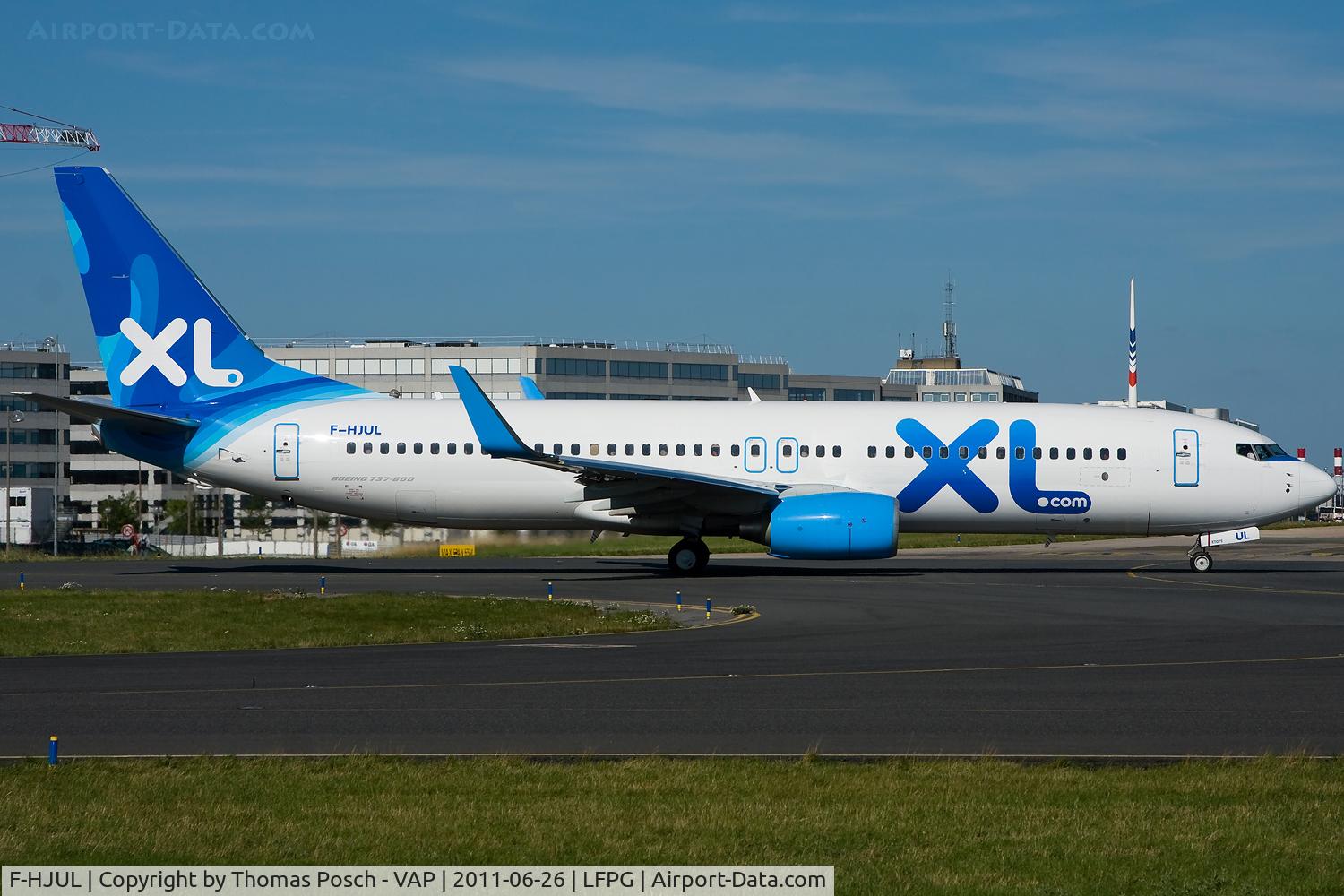 F-HJUL, 2011 Boeing 737-8Q8 C/N 38819, XL Airways France