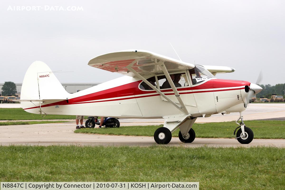 N8847C, 1953 Piper PA-22-135 Tri-Pacer C/N 22-1459, EAA Airventure 2010.