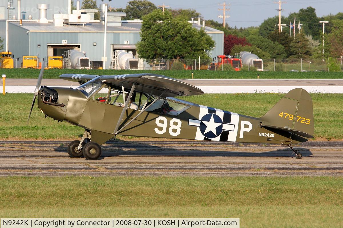 N9242K, 1944 Piper J3C-65 Cub Cub C/N 12019, EAA Airventure 2008.