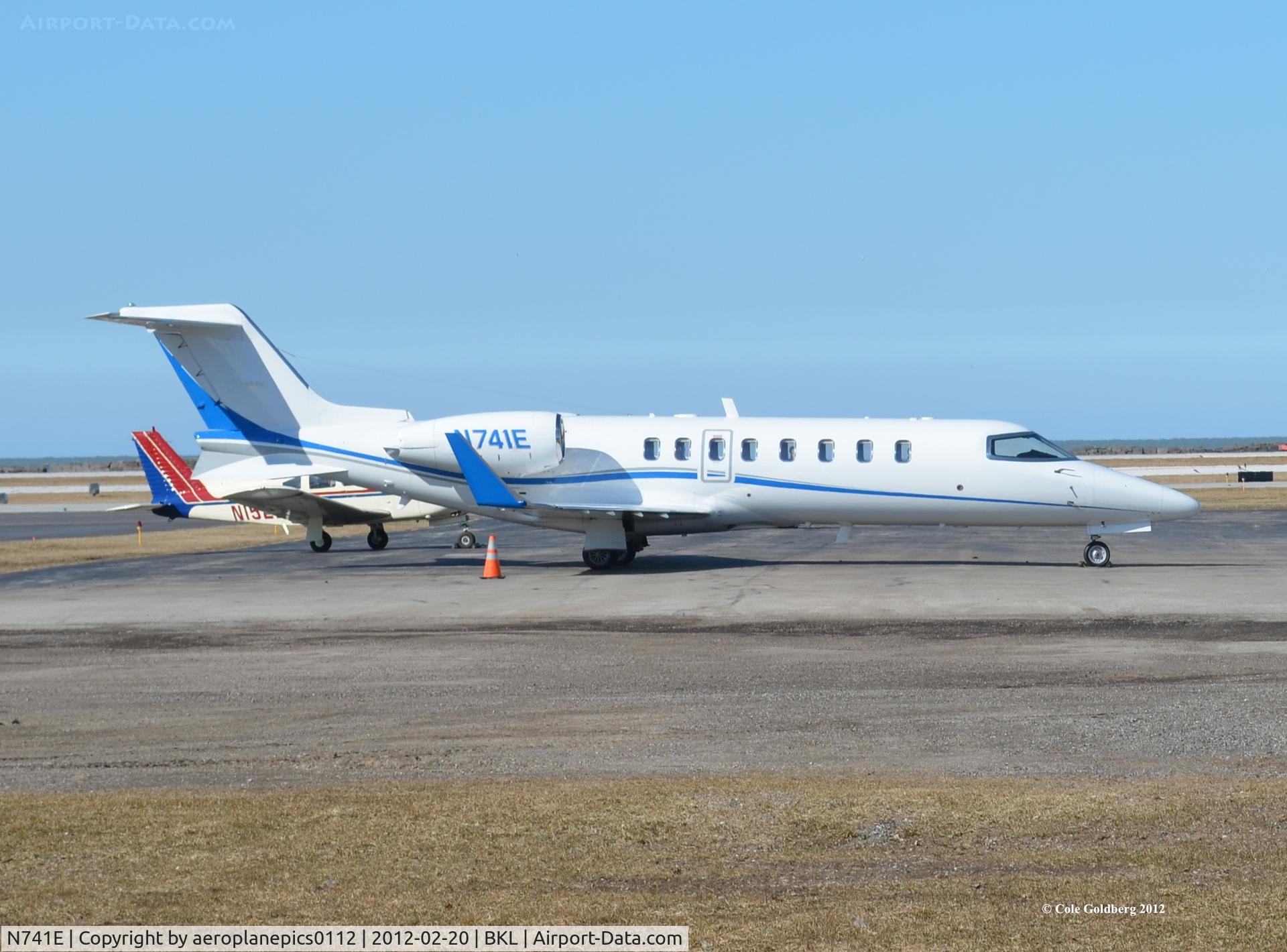 N741E, 2008 Learjet Inc 45 C/N 367, N741E of Eaton Leasing Corp of Cleveland, Ohio, seen at Cleveland's downtown public airport, Burke Lakefront International Airport.