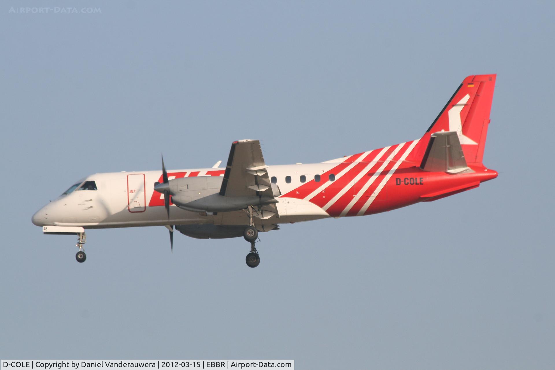 D-COLE, 1989 Saab 340A C/N 340A-144, Arrival of flight OL160 to RWY 25L