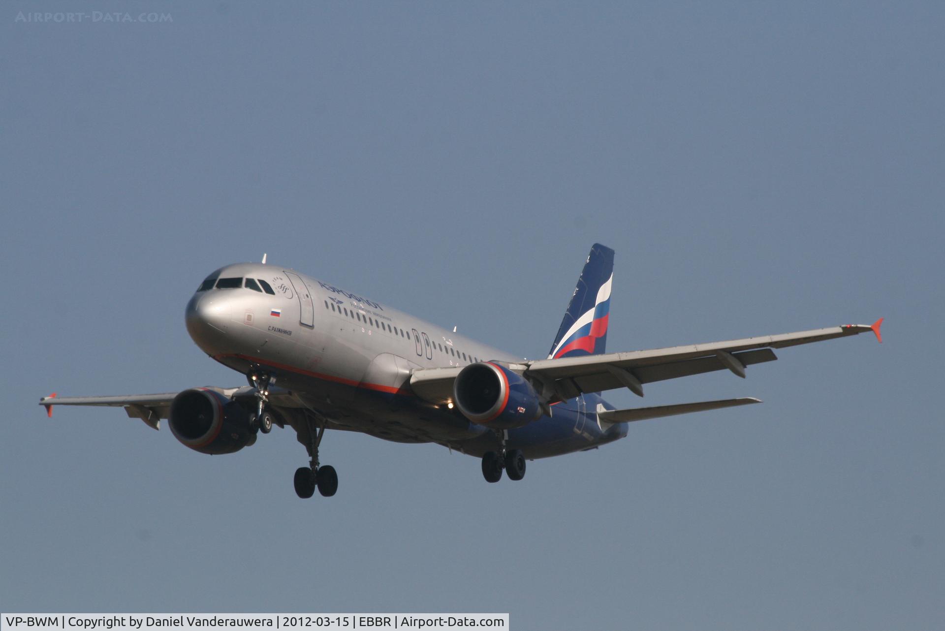 VP-BWM, 2004 Airbus A320-214 C/N 2233, Arrival of flight SU235 to RWY 25L