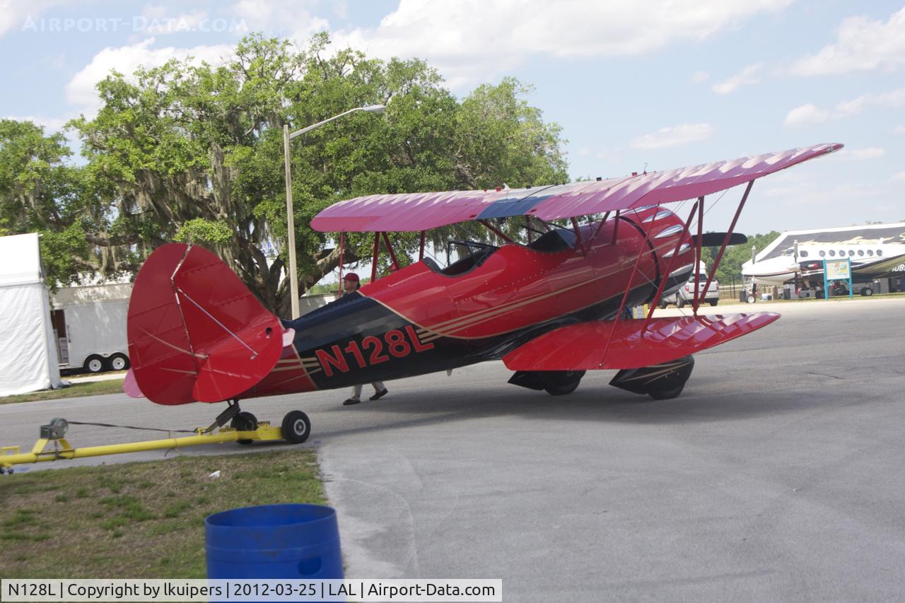 N128L, Waco YMF-F5C C/N F5C-8-128, This aircraft was towed to its position at Sun'n Fun 2012