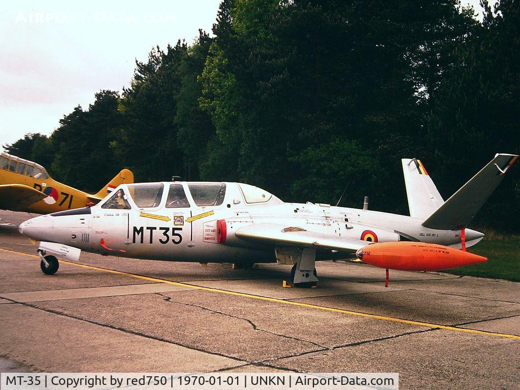 MT-35, Fouga CM-170R Magister C/N 292, Photograph by Edwin van Opstal with permission. Scanned from a color slide.