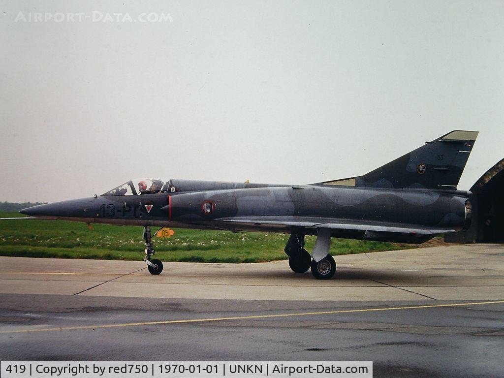419, Dassault Mirage IIIE C/N 419, Photograph by Edwin van Opstal with permission. Scanned from a color slide.