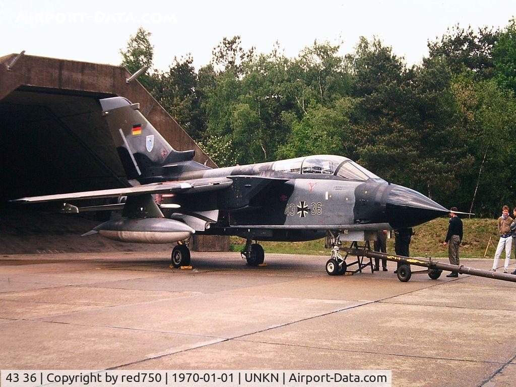 43 36, 1997 Panavia Tornado IDS C/N 097/GS015/4036, Photograph by Edwin van Opstal with permission. Scanned from a color slide.