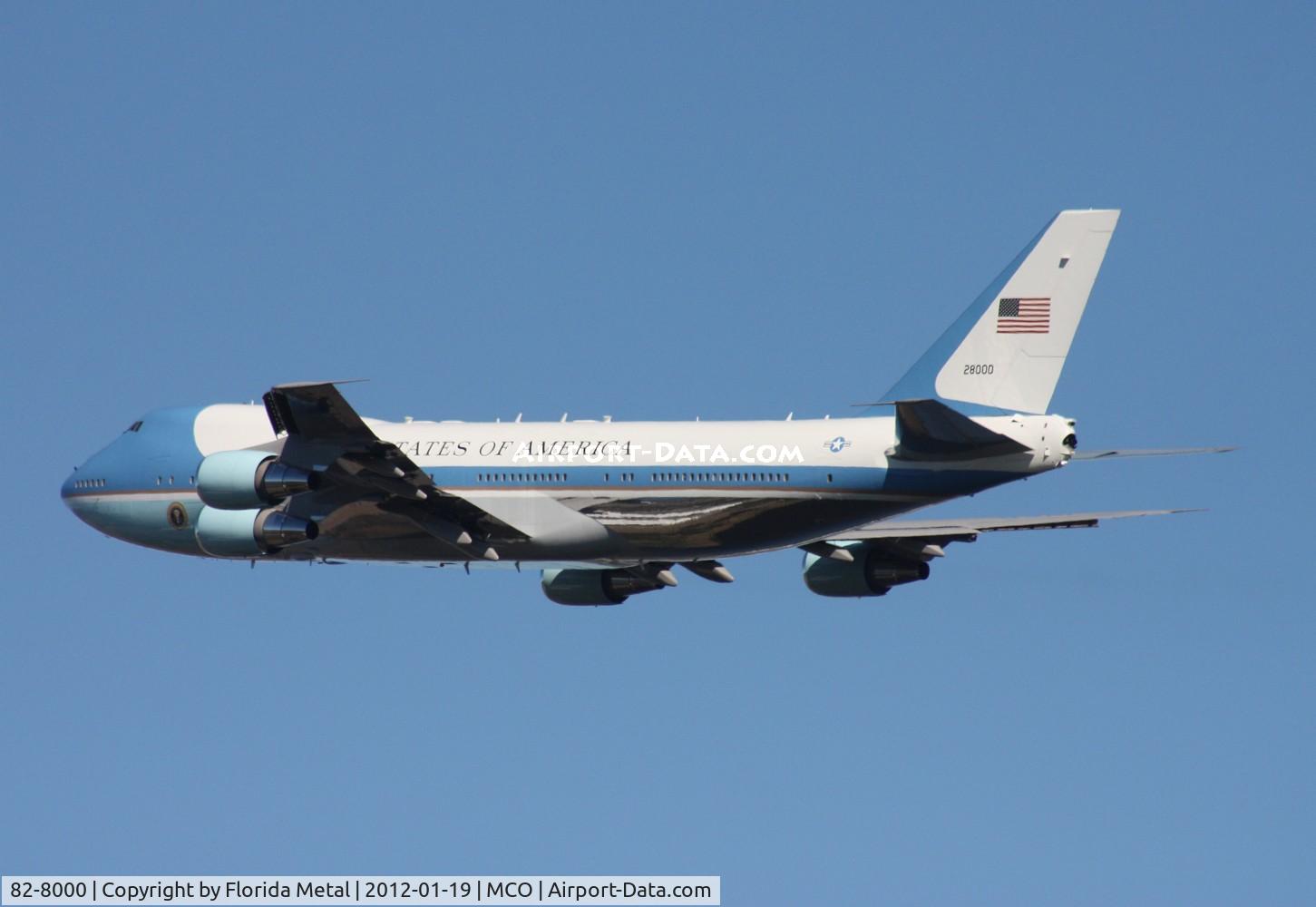 82-8000, 1987 Boeing VC-25A (747-2G4B) C/N 23824, Air Force One