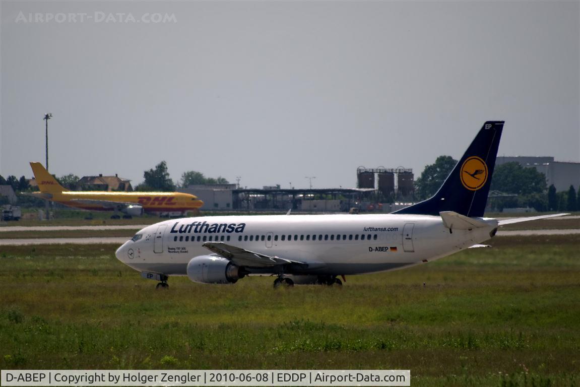 D-ABEP, 1992 Boeing 737-330 C/N 26430, Lining up for take-off on rwy 26L.....