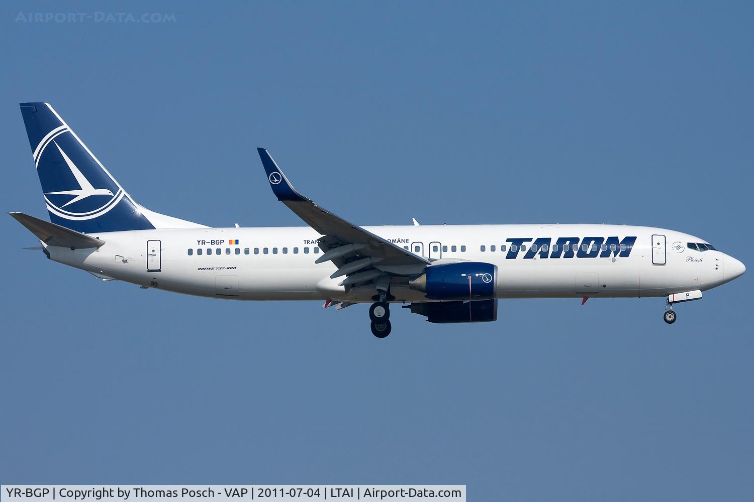 YR-BGP, 2008 Boeing 737-86J C/N 37740, Tarom